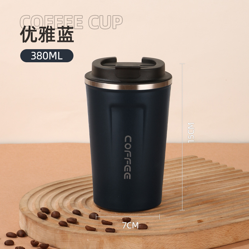Picture of Wholesale Insulated Cups, Trendy High-Appearance Cold Coffee Cups for Men and Women, Outdoor Car-Mounted Stainless Steel Dual-Drink Gift Cups