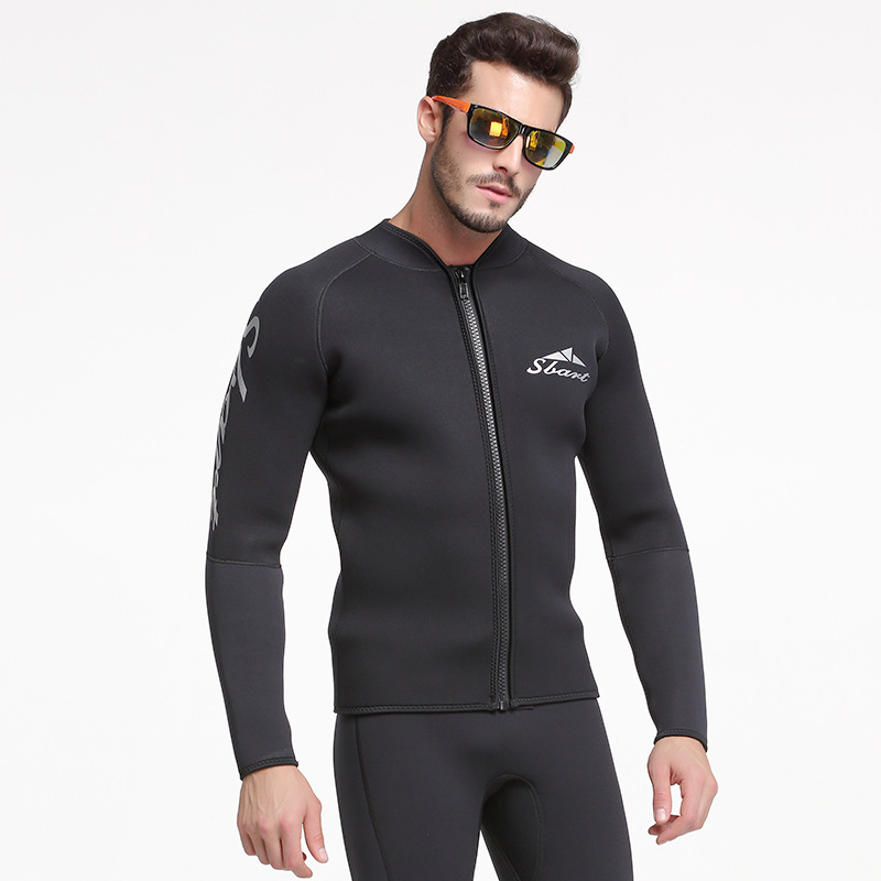 Picture of Sbart1.5Mm Wetsuit Split Diving Top Pants Men and Women Long-Sleeved Cold-Proof Sun Protection Surfing Suit Winter Swimsuit
