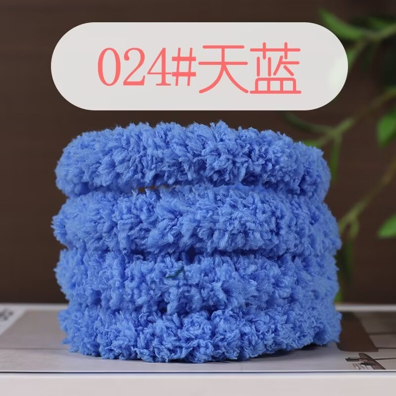 Picture of 15mm coral fleece twist bar super thick super dense handmade diy material bag puppy cat rabbit wool top