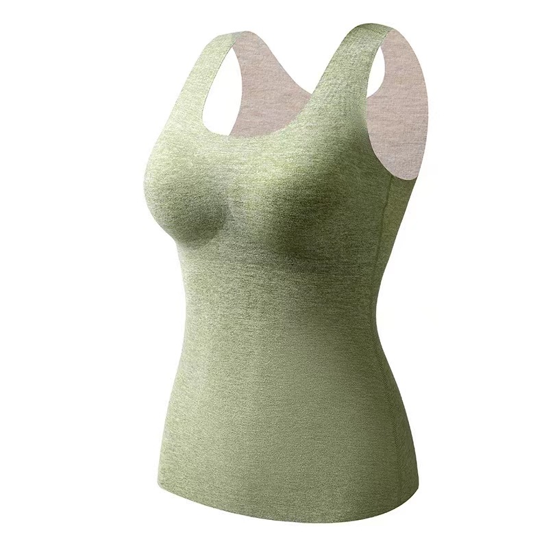 Picture of Double-Sided German Velvet Women's Cashmere Silk Vest with Chest Pad, Thermal Vest, Autumn Coat, Heating, Seamless Inner Wear, Can Be Worn Outside