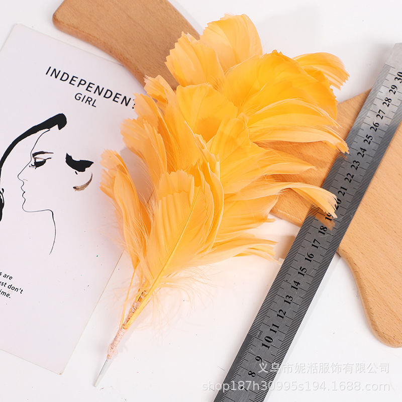 Picture of Goose Feather Soft Floating Wire Flower Headwear Clothing Dress Accessories Stage Performance Feather Hair Accessories Hat Wholesale Cross-Border