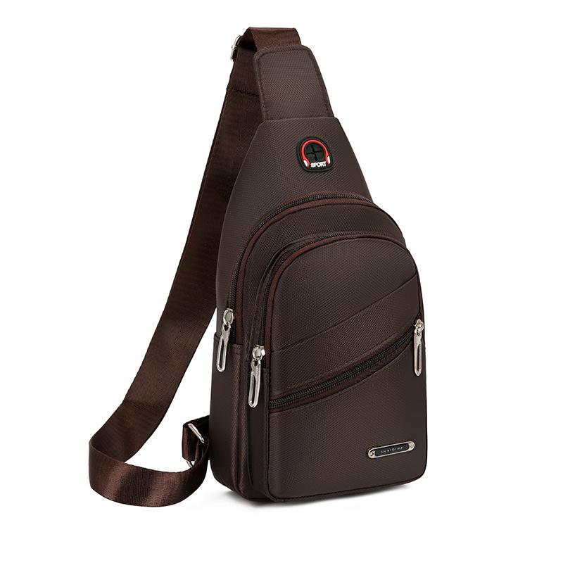 Picture of Chest Bag Men's 2023 New Casual Korean Style Waterproof Oxford Cloth Trendy Sports Small Bag Shoulder Crossbody Bag Fashionable Backpack