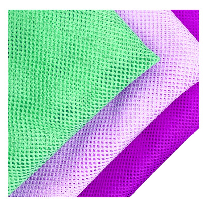 Low-Elastic Small Square Mesh Fabric, Breathable School Uniform Lining, Quick-Drying Swimsuit Fabric, Work Hat Diamond-Shaped Mesh Polyester