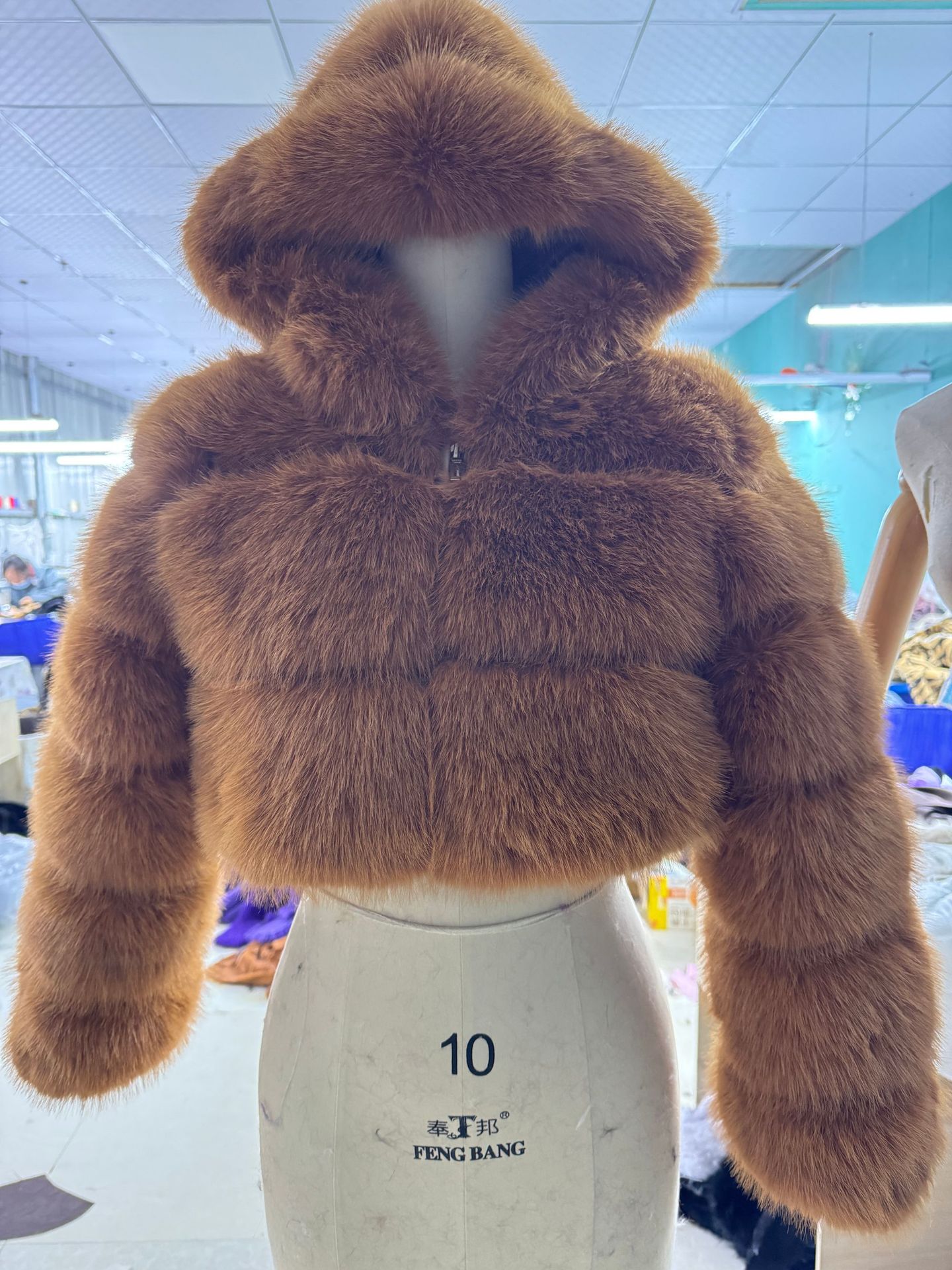 Picture of Imitation fur coat new European and American imitation fur coat factory wholesale Haining short imitation fur coat