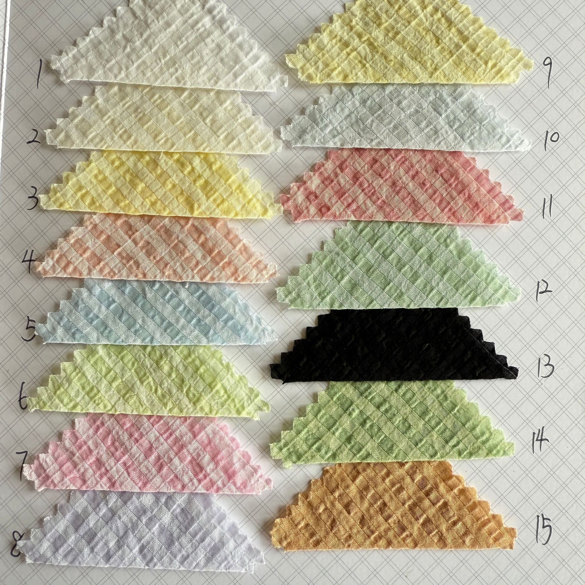 Picture of Fiber Rayon Lyocell Nylon Spot Supply Fashionable Women's Tencel Yarn-Dyed Bubble Fabric