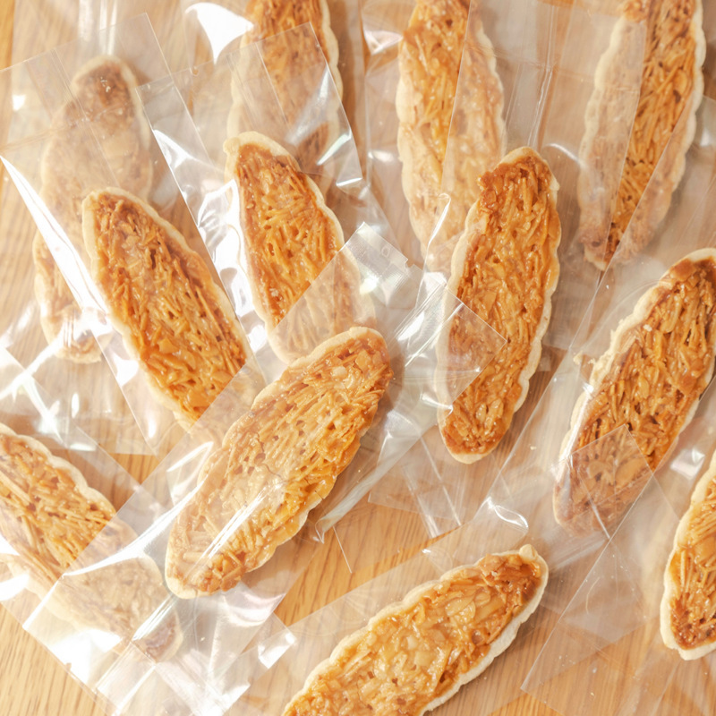 Net Celebrous Glutinous Rice Boat Packaging Bag Transparent Gravure Moisture-proof Thickened Baking Long Biscuits Cattle Lollipop Machine-sealed Bag