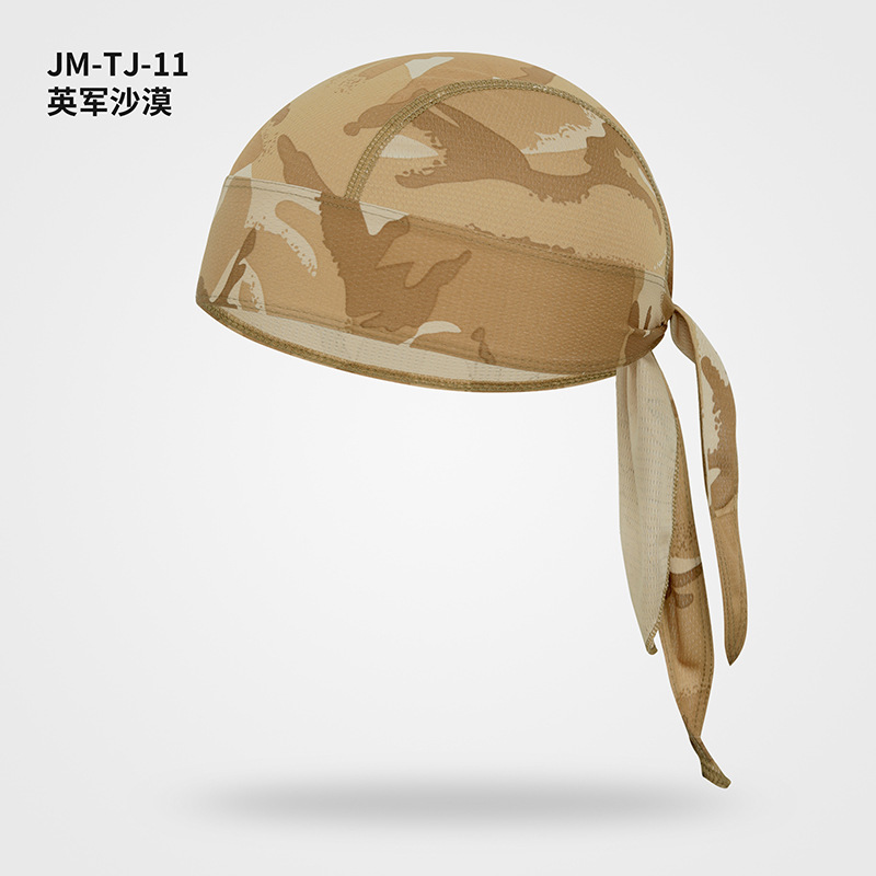 Picture of Outdoor Cycling Pirate Hat Quick-Drying Sports Turban Moisture-Wicking Breathable Sun Protection Hood Pirate Turban Small Hat