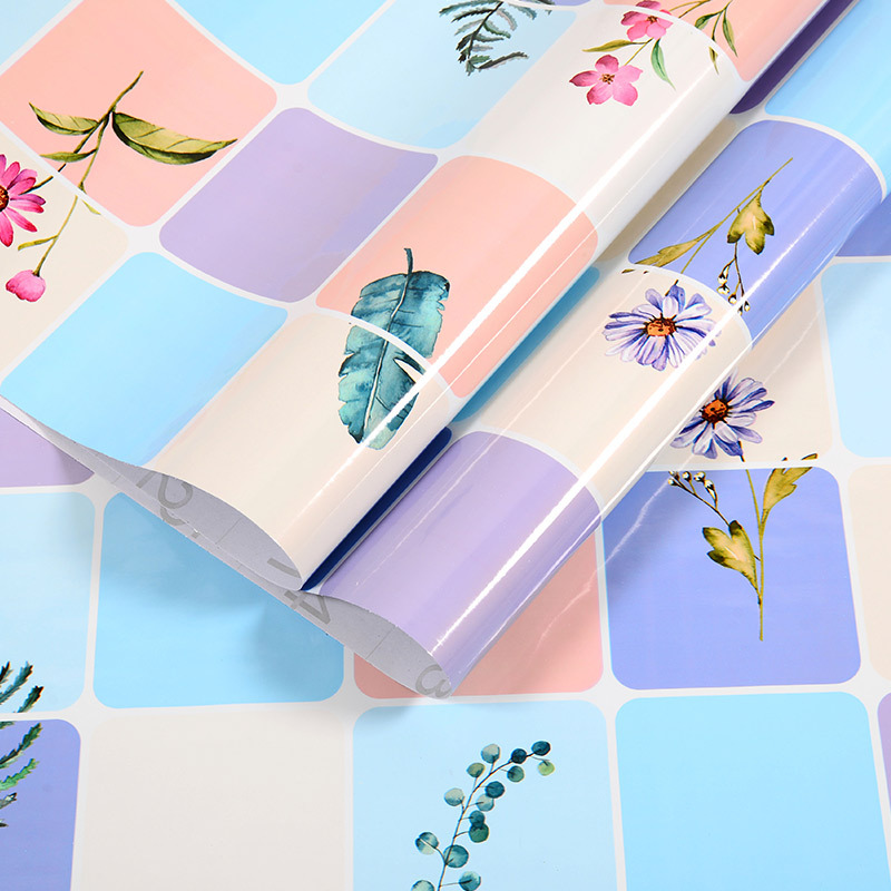 Picture of Wholesale kitchen oil-proof stickers self-adhesive wall stickers bathroom renovation milk tea shop waterproof high temperature resistant stove wallpaper porcelain
