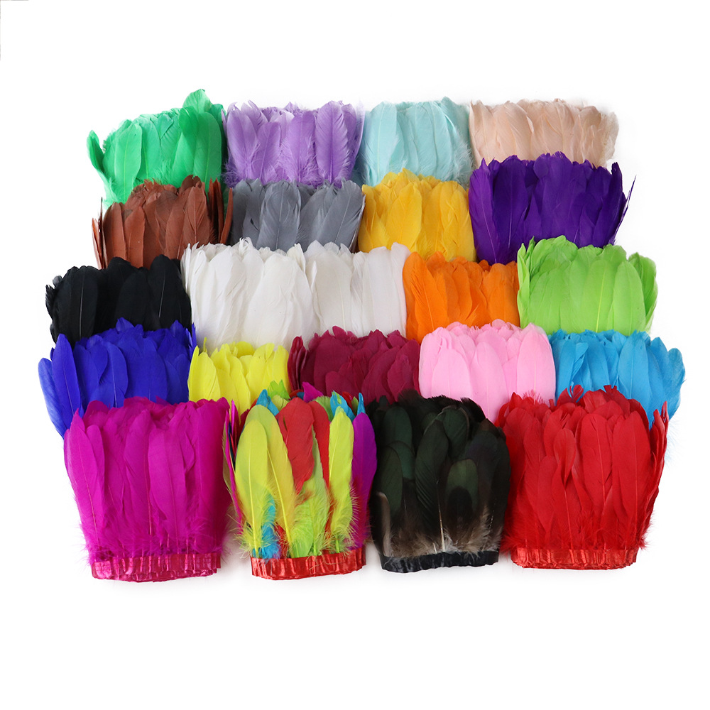 Goose feather large floating cloth belt/edge DIY handicraft accessories stage performance clothing accessories manufacturers in stock sales