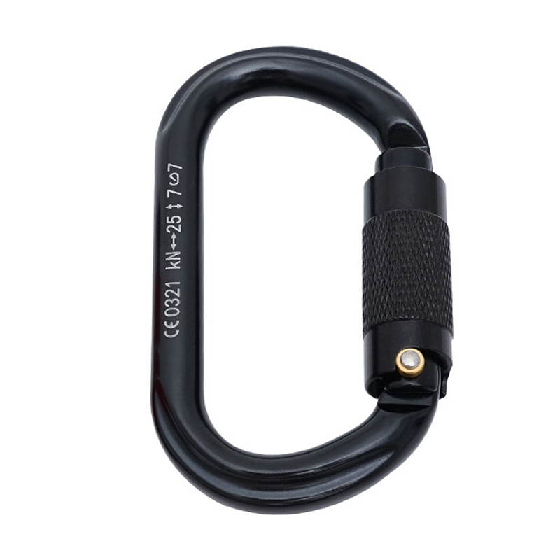 Picture of Outdoor Mountaineering and Rock Climbing O-Type Automatic Lock Safety Quick-Hook Main Lock 7075 Carabiner Quick-Hook Lock Equipment