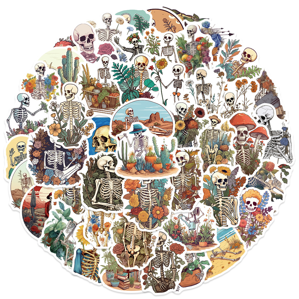 50 Amazon Bones and Botany Bones and Botany graffiti stickers mobile phone shell decorative stickers