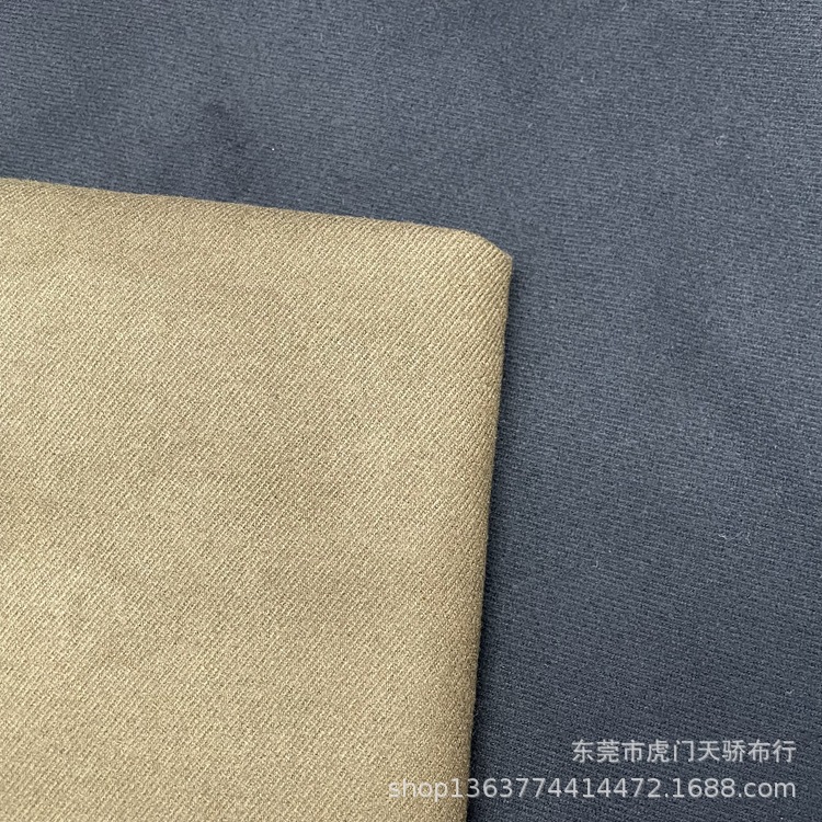 Spot woven TR thick oblique 380g polyester cotton stretch twill sanding suit pants professional wear fabric