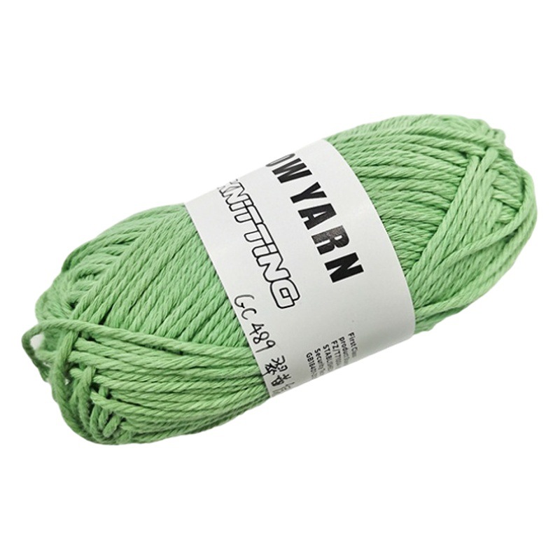 Luminous Wool Crochet Thread 2mm Hand-Knitted Combed Cotton Luminous Wool Ball Baby Cotton 50g Luminous Wool
