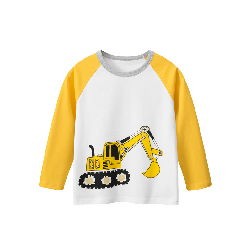 Picture of 27Kids Cross-Border Kidsren's Clothing Kidsren's Long-Sleeved T-Shirt Autum New 2025 Trbottomy Men's Bottoming Shirt Baby Clothes Wholesale