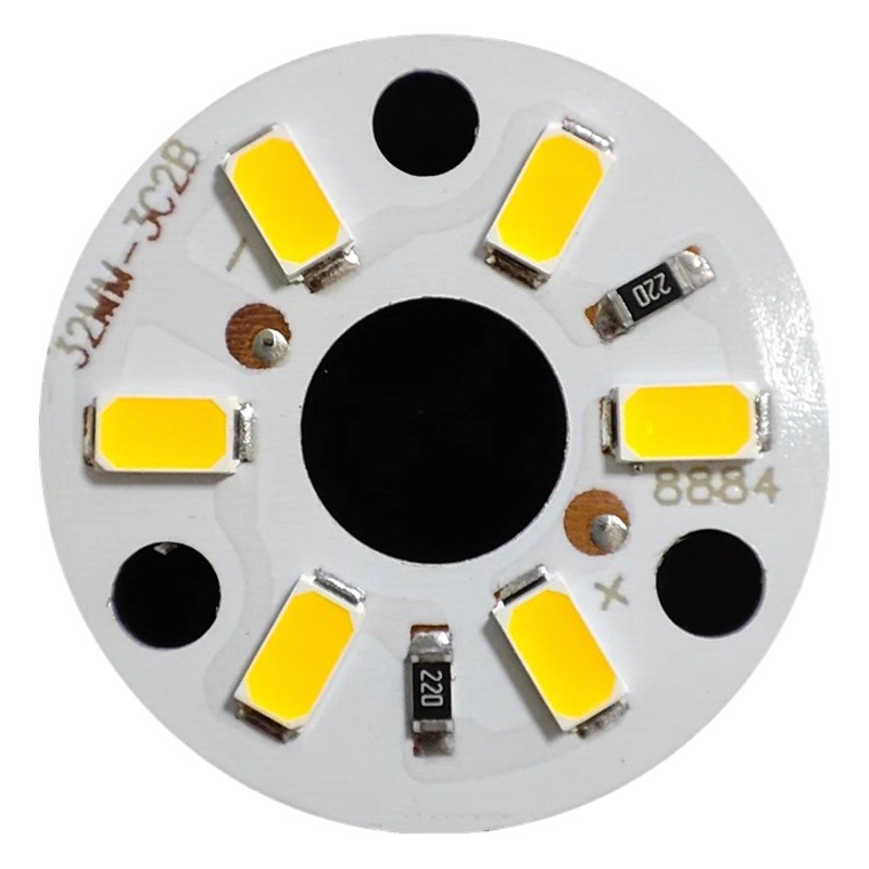 Low voltage 12V lamp board 31MM 3W lamp constant voltage led lamp bead White warm light Advertising Module 12V lamp bead