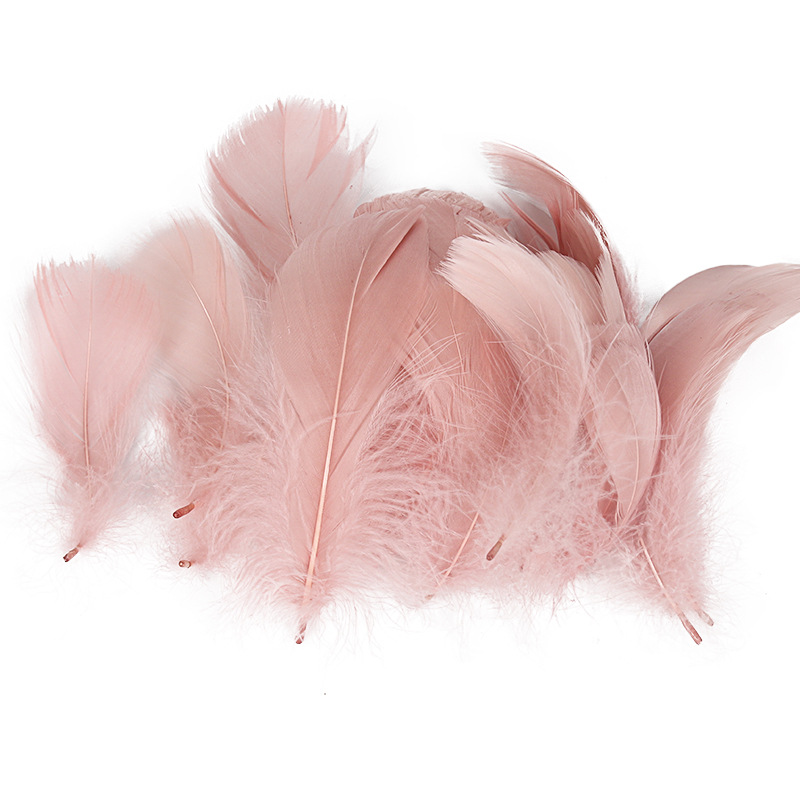 Picture of Special offer about 100 colored small floating feathers goose feather diy jewelry festival scene decoration filler feathers