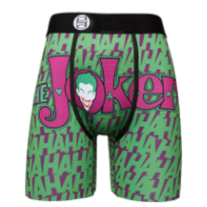 Picture of Men's Underwear Cartoon Print Men's Quick-Drying Boxer Briefs Sports Underwear Fitness Extended Underwear Men's Wholesale