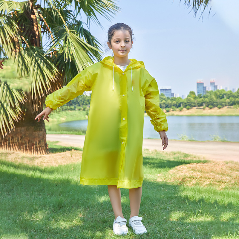 Picture of Non-disposable children's raincoat travel school full body poncho EVA rainstorm-proof thickened raincoat children's wholesale