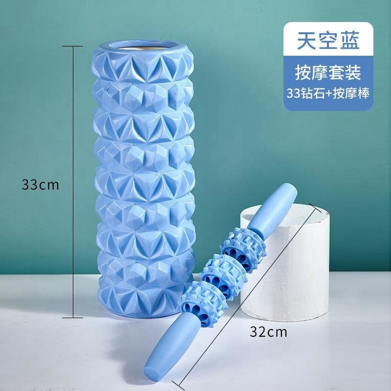 Picture of Factory sales hollow yoga column Mace EVA foam shaft muscle relaxer fitness massage stick roller barrel