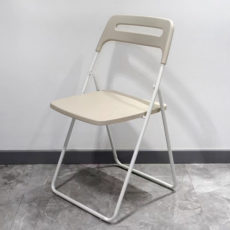 Picture of Plastic folding chair home back chair Internet celebrity photo chair dormitory dining chair conference office chair outdoor folding stool