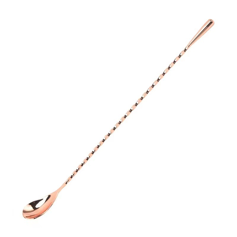 Picture of Tear Spoon Bar Spoon 304 Stainless Steel Drop Bar Spoon Thin Thread Bar Spoon Cocktail Mixing Spoon Bar Mixing Spoon Bar Mixing Spoon
