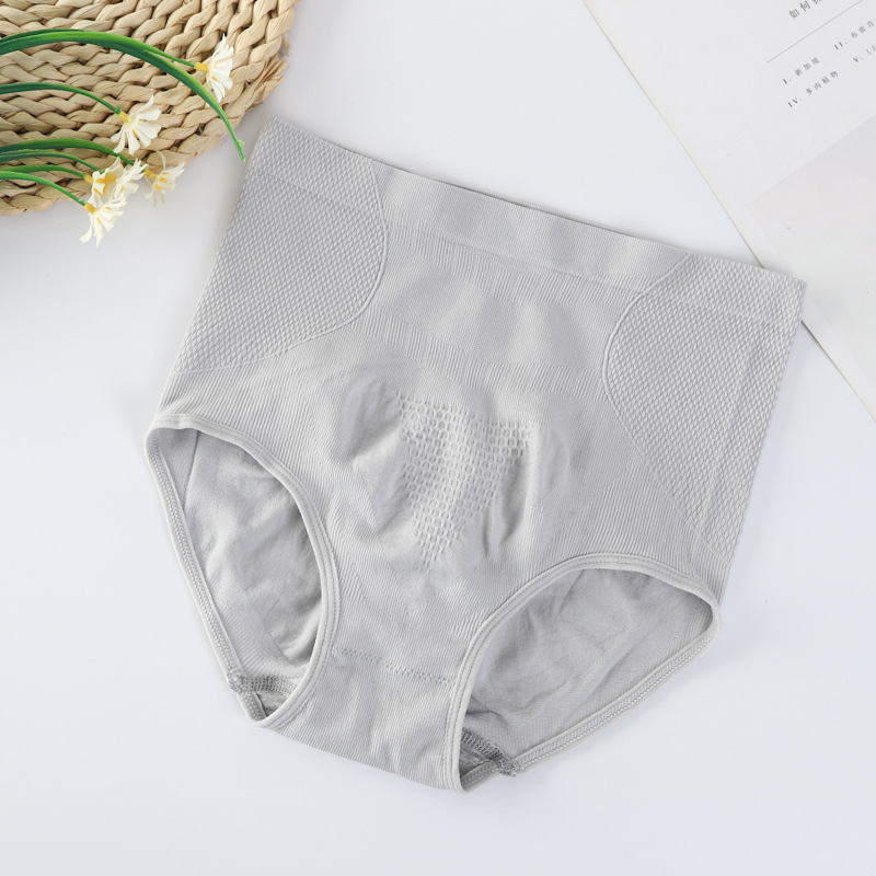 Picture of Graphene Honeycomb Seamless Seamless Breathable Women's High Waist Tummy Lifting Buttocks Shaping Briefs Underwear for Women