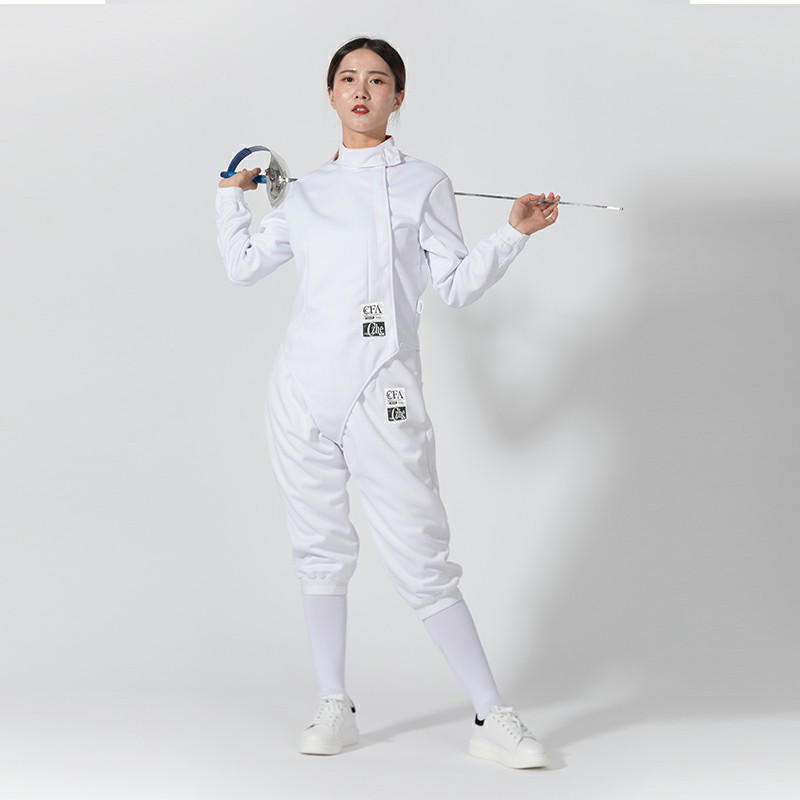 Picture of Fencing Clothing Suit Children Adult Three-Piece Suit Flower Heavy Sabre Suit 350N Competition Training Special CFA Certification