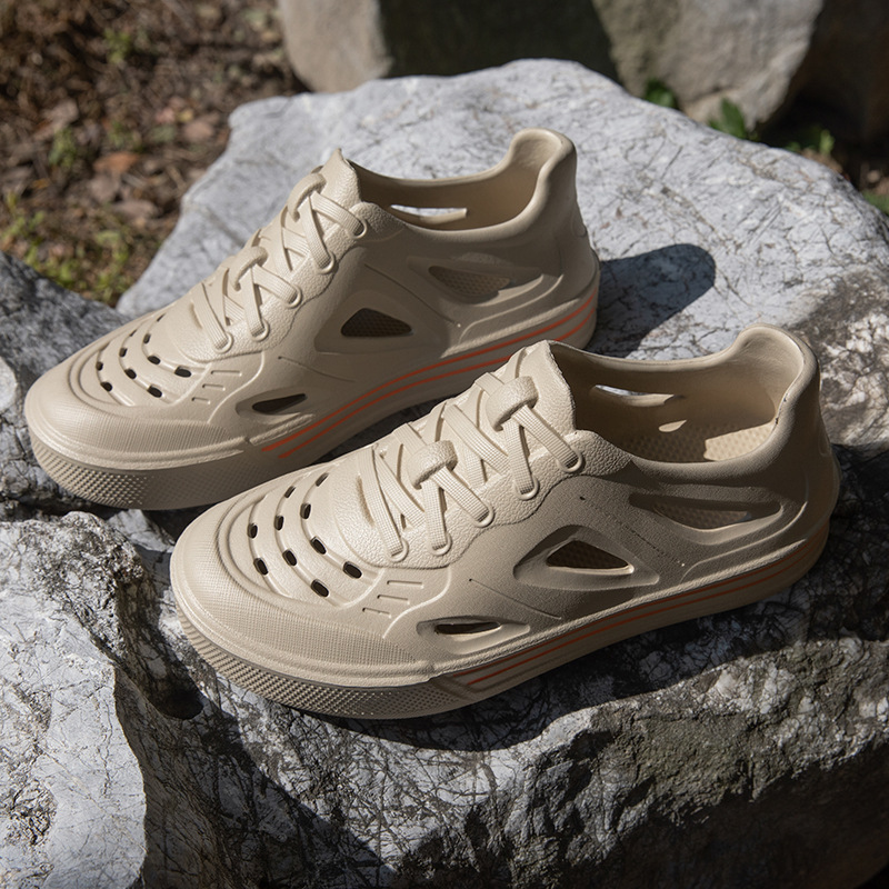 Hole Shoes Men's Summer Outer Wear Couple's Beach Internet Celebrated EVA Lightweight Baotou Driving Hollow Sandals Women's Cross-border Sandals