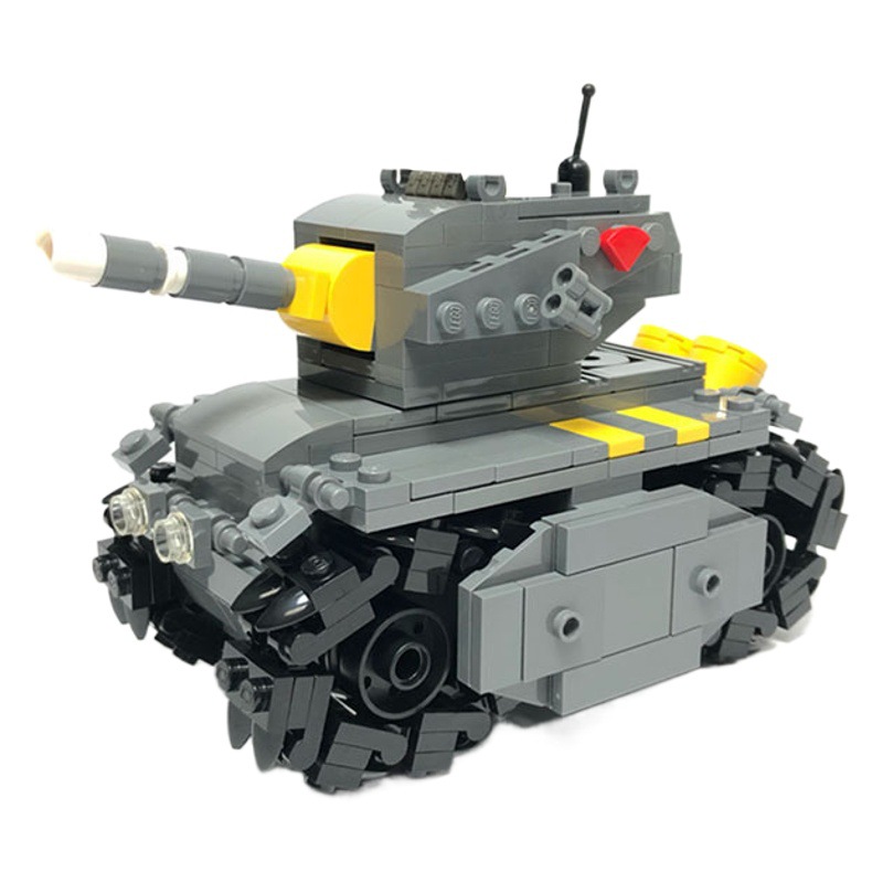 MOC compatible with Lego small particles assembling building blocks educational toys alloy bullet-Super chariot 001 tank
