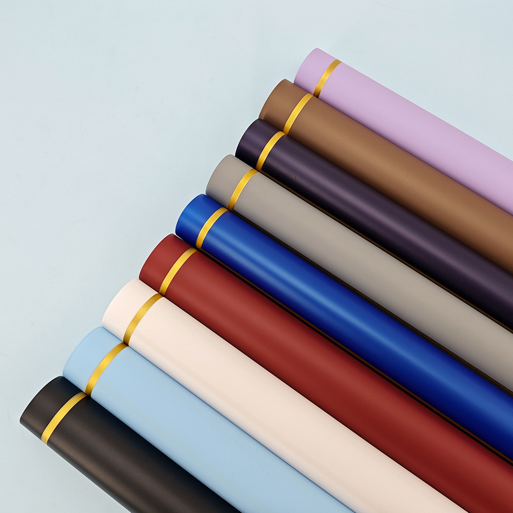 Florist Material Factory Cross-border Phnom Penh Jane Wind Paper Floriculture Flower Gift Bag Flower Paper Flower Bundle Wrapping Paper