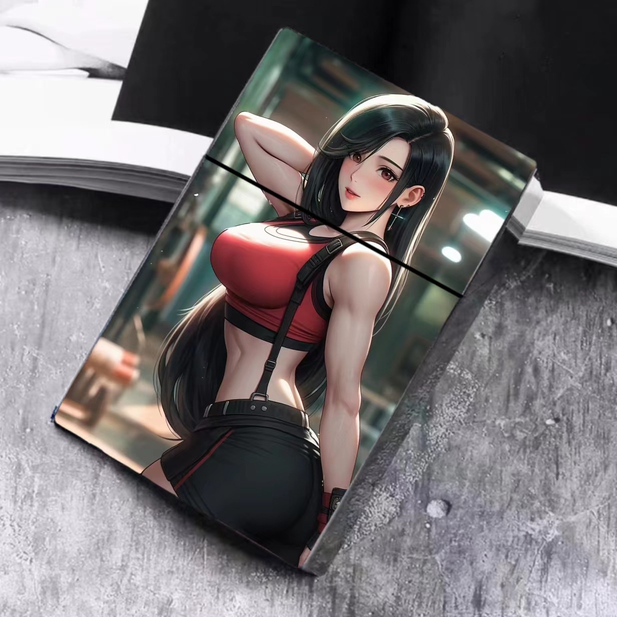 Picture of Cigarette case 20 thick sticks press automatically pop open beauty cigarette case card storage box holiday gifts