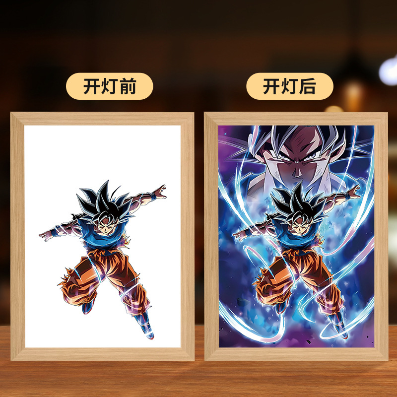 Picture of Carefully Selected Dragon Ball Carrot Goku Lighting Painting Vegeta Super Saiyan Creative Atmosphere Light Ornaments