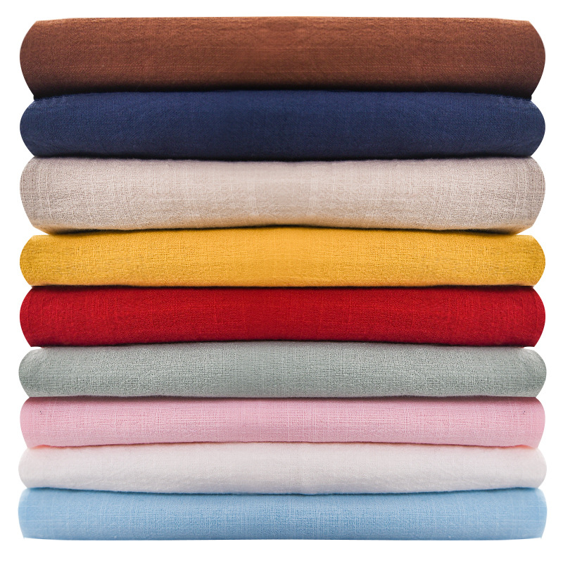 Picture of Plain 21*21 yarn woven bamboo cotton linen fabric artistic Zen clothing cotton washed bamboo cotton fabric