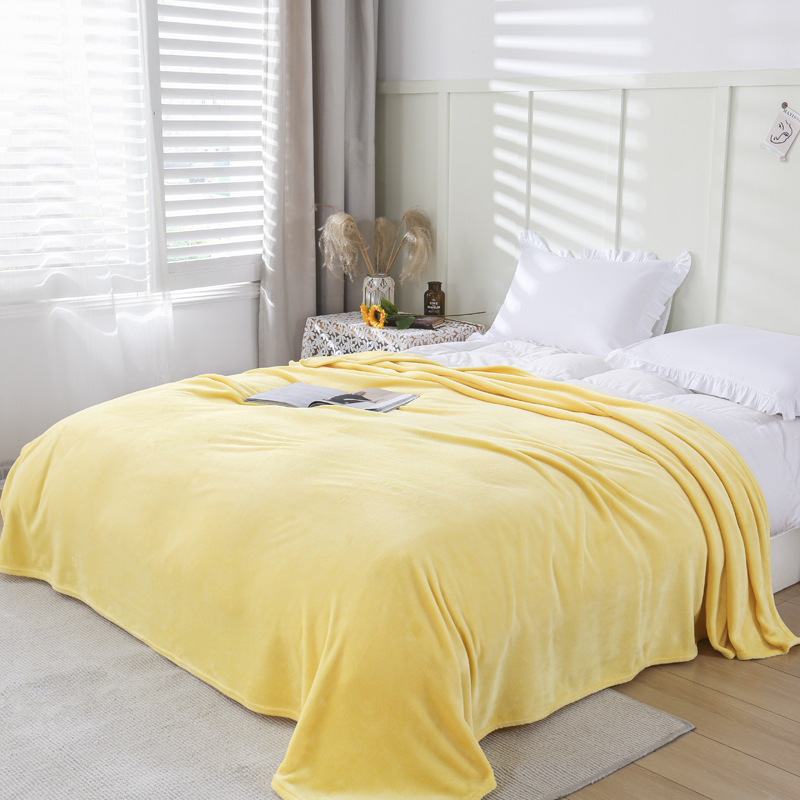 Picture of Small blanket winter coral blanket flannel single double bed sheet thickened female student dormitory quilt nap blanket