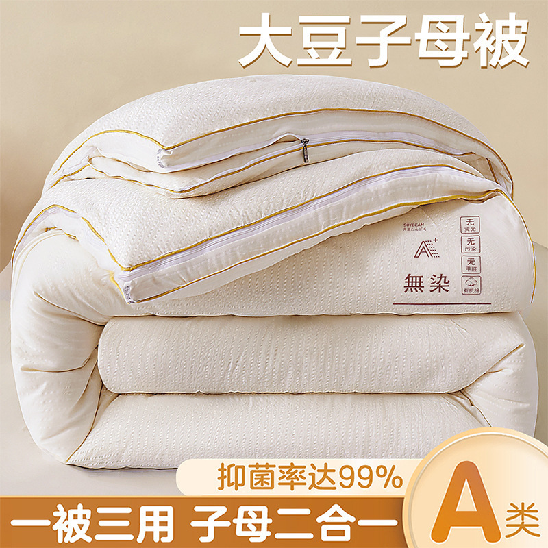 Class A undyed soybean quilt thickened winter quilt soybean fiber seed quilt core spring and autumn quilt student gift quilt wholesale