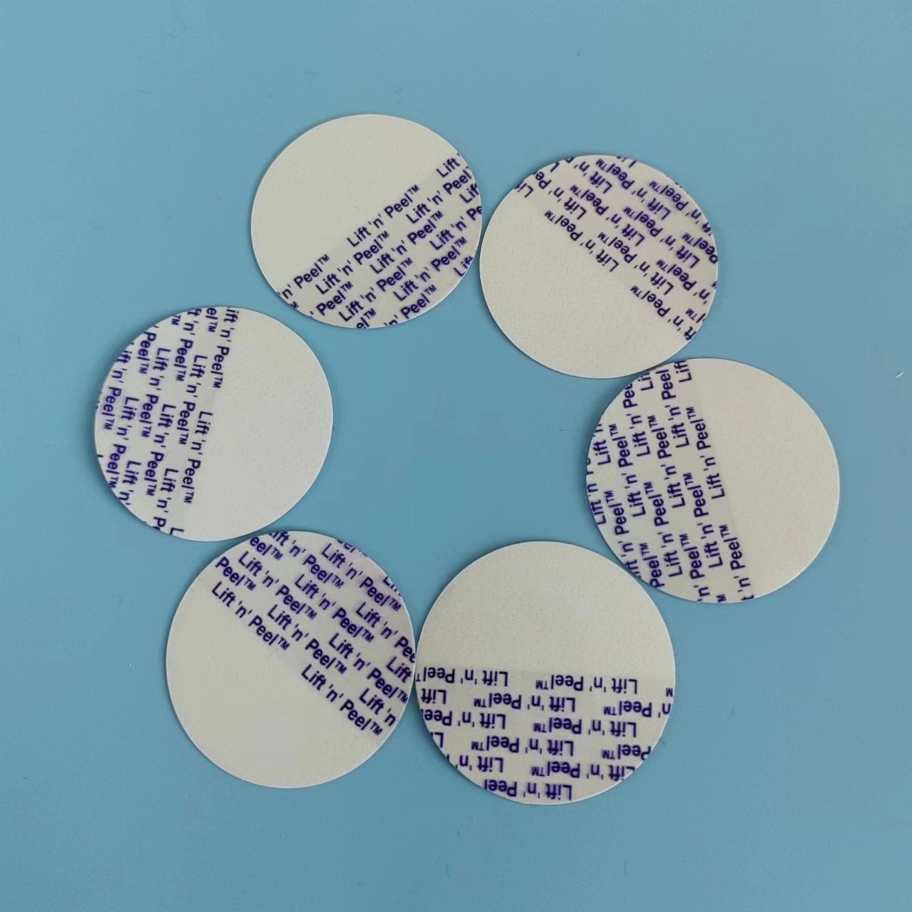 Picture of pet half pull ear aluminum foil gasket plastic bottle electromagnetic induction aluminum foil gasket pressure sensitive gasket easy tear sealing film