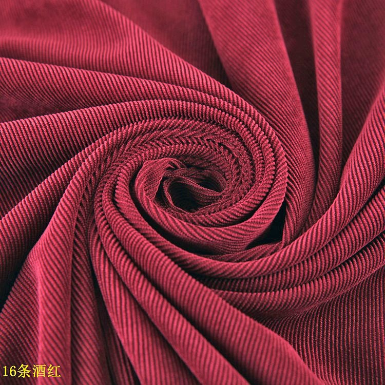 16 Corduroy Manufacturers in Stock Wholesale 16W Red Corduroy Bags Shoulder Bags Warm Shoes Hats Fabric