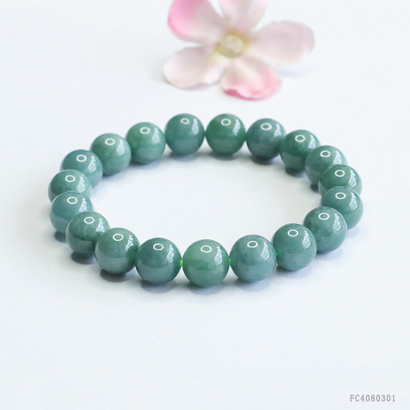 Juyu Natural A Jade Bracelet Blue Water Jade Bracelet Jewelry Live Wholesale FC4080301