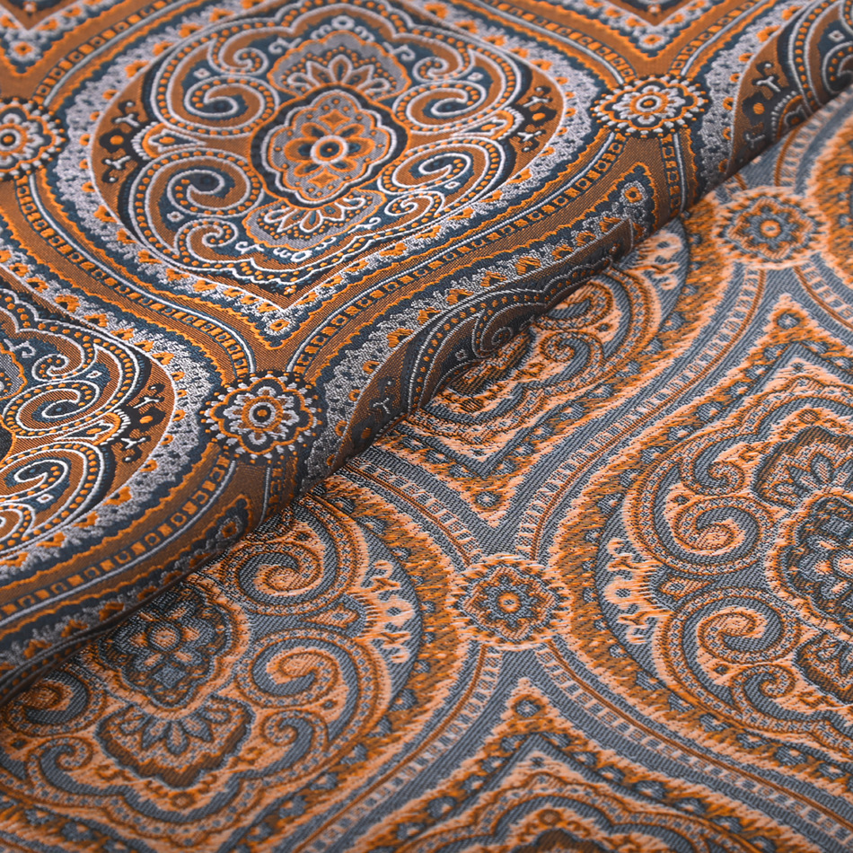 New Acetate Shirt Fabric, Retro Paisley Jacquard, High-End Clothing Fabric, Not Easy to Wrinkle, Strong Drape, Wholesale