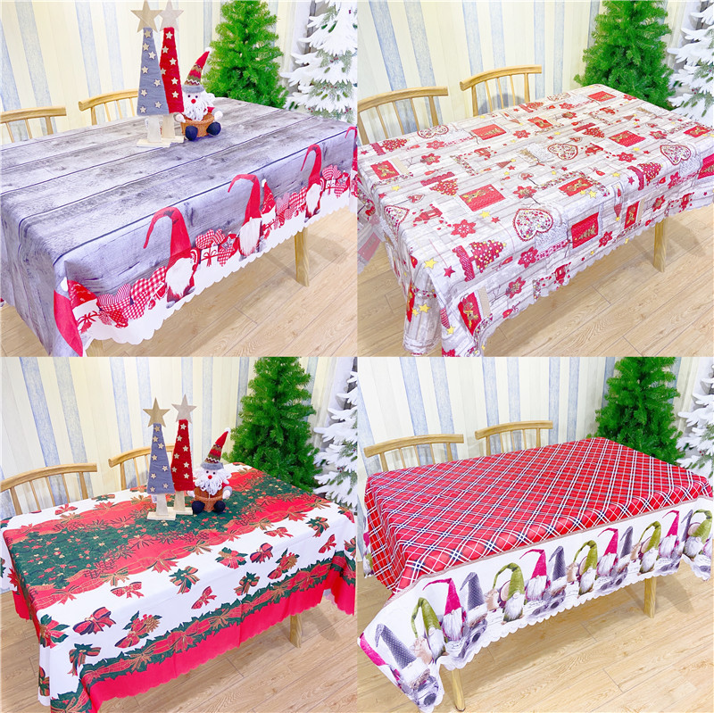 Picture of 2022 new Christmas tablecloth decoration Amazon cross-border hot selling Christmas printed tablecloth table towel wholesale