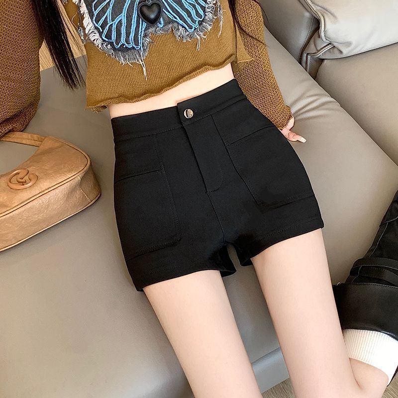 Boots Pants Casual 23 New Style Chanel Style Autumn and Winter Hot Pants Small 20 Shorts Outer Wear Base Spice Girls High Waist Slimming
