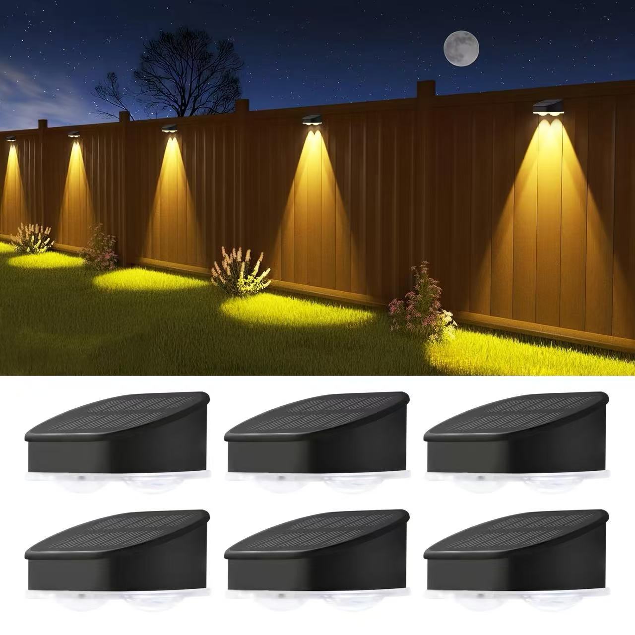 Solar Outdoor Wall Lamp Doorway Sign Floodlight Hill Wall Lamp Courtyard Garden Atmosphere Decorative Lamp High Brightness Wash