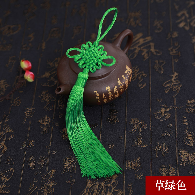 Picture of Chinese knot trumpet pendant exquisite tassel ear 6 plate Fang Sheng knot antique Han clothing decoration gift Accessories Wholesale