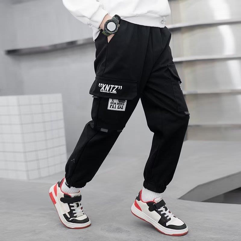 Picture of All-match trendy ankle-length pants ankle-tied pants elegant Japanese style fashionable fashionable children's clothing men's pants new autumn