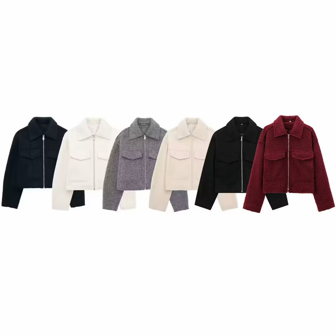 Picture of 2024 autumn and winter new European and American cross-border women's street fashion soft tweed short jacket coat w085 965237