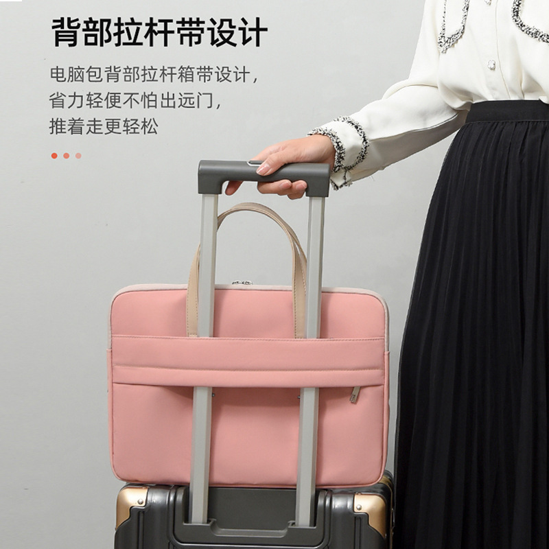 Picture of 2024 new laptop bag shoulder handbag 13/14/15 inch women's simple fresh messenger bag