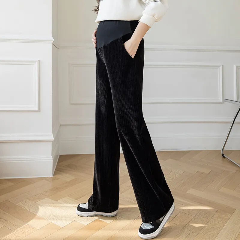 Picture of Pregnant Women's Pants Summer Outer Wear Loose Wide Leg Pants Spring and Autumn Thin plus size High Waist Trousers Maternity Dress Summer Dress Autumn Dress