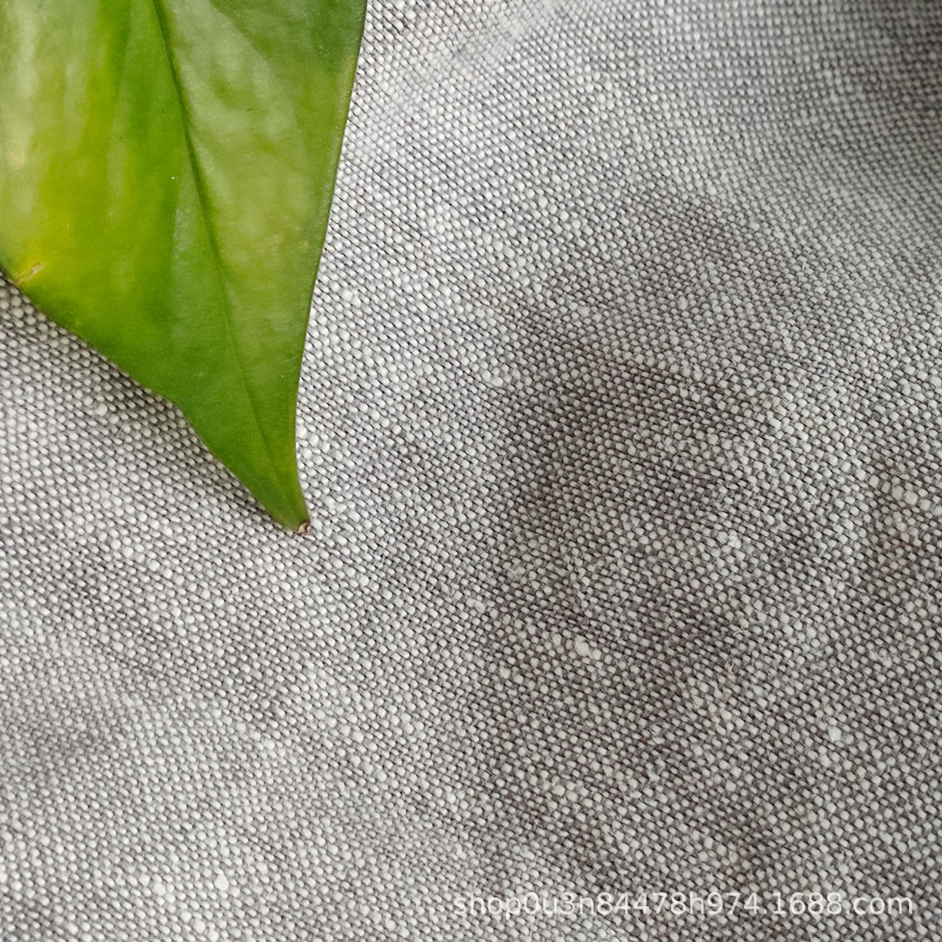 French Pure Linen Yarn-dyed Fabric Sofa Fabric Enzyme Washed Pure Linen Light Gray Fabric 300g Linen Yarn-dyed