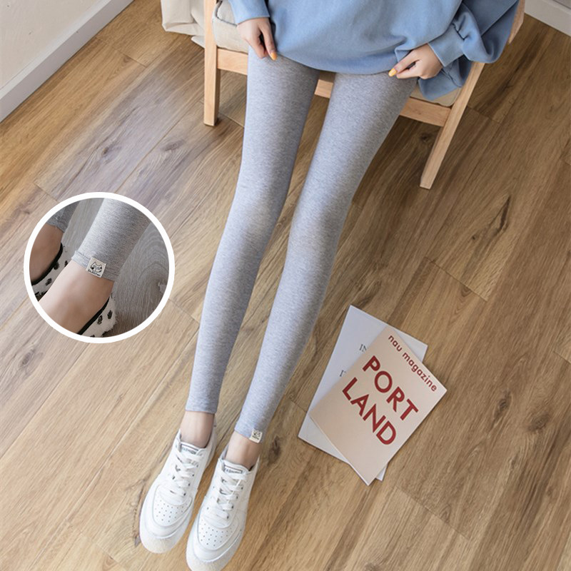 Picture of Pregnant Women's Leggings Autumn and Winter Clothing Exterior Wear Velvet Thickened Pants Belly Warm Pants Silver Fox Velvet Pencil Pants for Pregnant Women