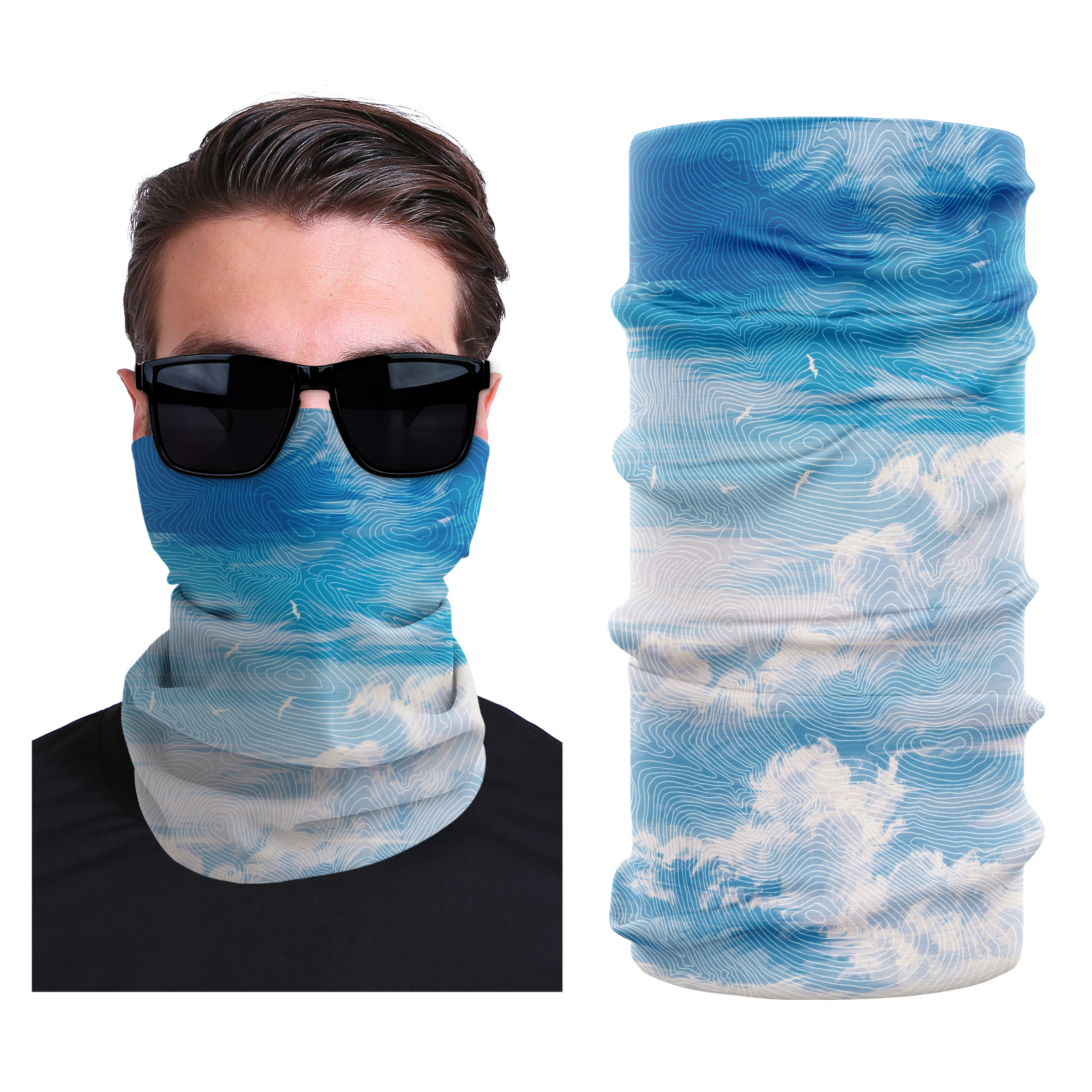 Picture of Xunhui magic scarf outdoor scarf mountaineering riding scarf high elastic seamless Ice Silk face towel cross-border bandana